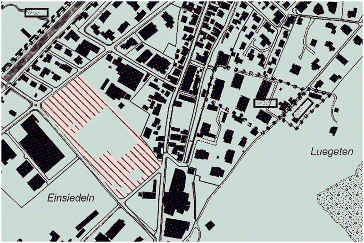 Ausschnitt aus dem Zonenplan der Arealentwicklung Steinel in Einsiedeln.