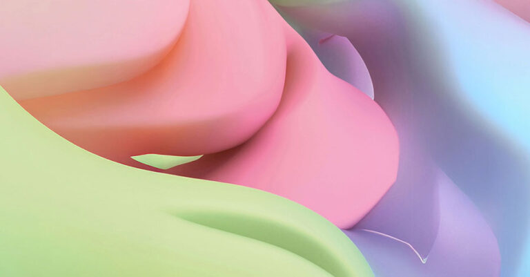 Sanfte, abstrakte Farbflächen in Rosa, Grün und Blau – Symbol für kreative Spielräume und den Anfang neuer Projekte